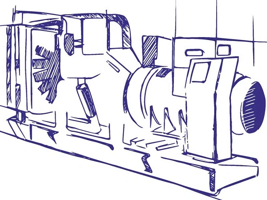 Дизельный генератор АД1350-Т400-1Р двигатель Yuchai